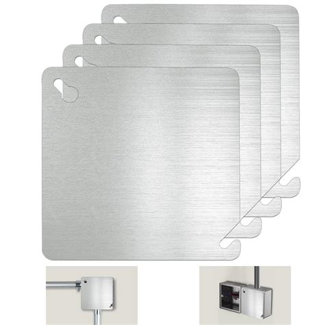 blank metal cover plate for electrical boxes|4x4 metal electrical box cover.